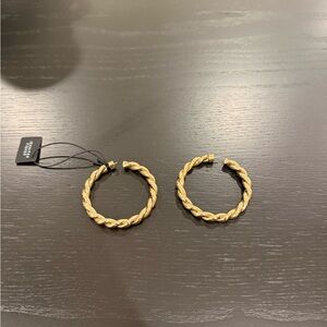 Jennifer Fisher 2" Twisted Lilly Hoops